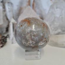 Load image into Gallery viewer, Purple Chalcedony Sphere