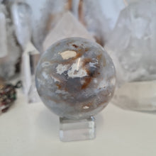 Load image into Gallery viewer, Purple Chalcedony Sphere