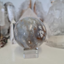 Load image into Gallery viewer, Purple Chalcedony Sphere