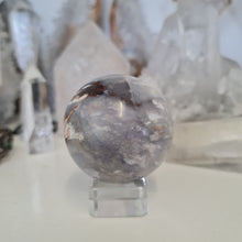 Load image into Gallery viewer, Purple Chalcedony Sphere