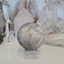 Load image into Gallery viewer, Purple Chalcedony Sphere
