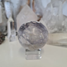 Load image into Gallery viewer, Purple Chalcedony Sphere