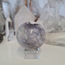 Load image into Gallery viewer, Purple Chalcedony Sphere