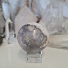 Load image into Gallery viewer, Purple Chalcedony Sphere
