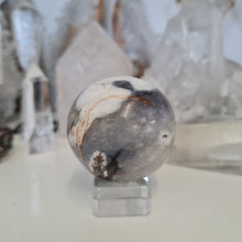 Load image into Gallery viewer, Purple Chalcedony Sphere