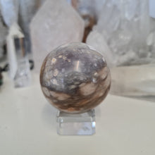 Load image into Gallery viewer, Purple Chalcedony Sphere