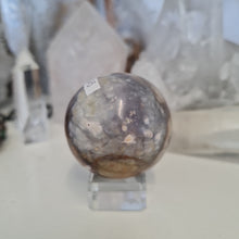 Load image into Gallery viewer, Purple Chalcedony Sphere