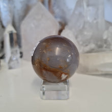 Load image into Gallery viewer, Purple Chalcedony Sphere