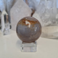 Load image into Gallery viewer, Purple Chalcedony Sphere