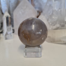 Load image into Gallery viewer, Purple Chalcedony Sphere