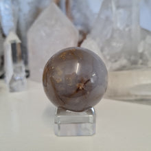 Load image into Gallery viewer, Purple Chalcedony Sphere