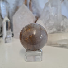 Load image into Gallery viewer, Purple Chalcedony Sphere