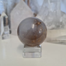 Load image into Gallery viewer, Purple Chalcedony Sphere