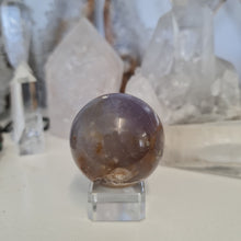 Load image into Gallery viewer, Purple Chalcedony Sphere