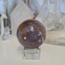 Load image into Gallery viewer, Purple Chalcedony Sphere