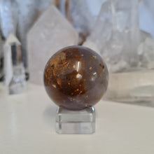 Load image into Gallery viewer, Purple Chalcedony Sphere