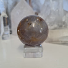 Load image into Gallery viewer, Purple Chalcedony Sphere