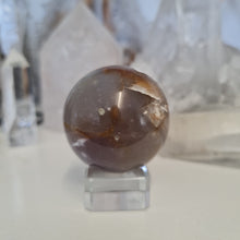 Load image into Gallery viewer, Purple Chalcedony Sphere