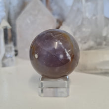 Load image into Gallery viewer, Purple Chalcedony Sphere