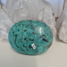Load image into Gallery viewer, Amazonite and Smoky Quartz Palmstone