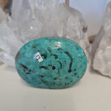 Load image into Gallery viewer, Amazonite and Smoky Quartz Palmstone