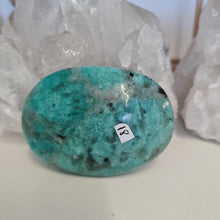 Load image into Gallery viewer, Amazonite and Smoky Quartz Palmstone
