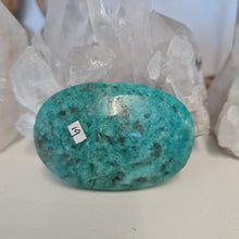 Load image into Gallery viewer, Amazonite and Smoky Quartz Palmstone