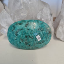 Load image into Gallery viewer, Amazonite and Smoky Quartz Palmstone