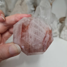 Load image into Gallery viewer, Fire Quartz Faceted Diamond
