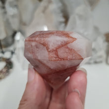Load image into Gallery viewer, Fire Quartz Faceted Diamond