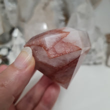 Load image into Gallery viewer, Fire Quartz Faceted Diamond