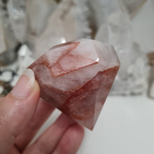 Load image into Gallery viewer, Fire Quartz Faceted Diamond