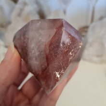 Load image into Gallery viewer, Fire Quartz Faceted Diamond