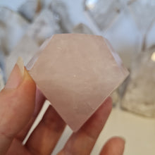 Load image into Gallery viewer, Rose Quartz Faceted Diamond