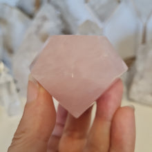 Load image into Gallery viewer, Rose Quartz Faceted Diamond