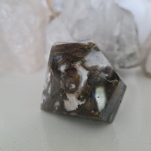 Load image into Gallery viewer, Moss Agate Faceted Diamond