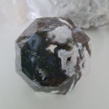 Load image into Gallery viewer, Moss Agate Faceted Diamond