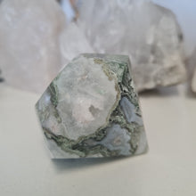 Load image into Gallery viewer, Moss Agate Faceted Diamond