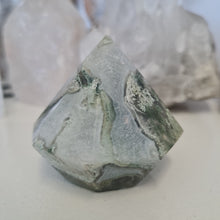 Load image into Gallery viewer, Moss Agate Faceted Diamond