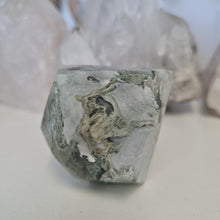 Load image into Gallery viewer, Moss Agate Faceted Diamond