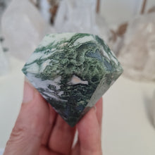 Load image into Gallery viewer, Moss Agate Faceted Diamond
