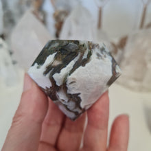 Load image into Gallery viewer, Moss Agate Faceted Diamond