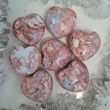Load image into Gallery viewer, Pink Agate Hearts