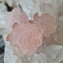 Load image into Gallery viewer, Rose Quartz Rosebud with Stem