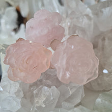 Load image into Gallery viewer, Rose Quartz Rosebud with Stem