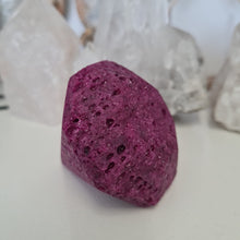 Load image into Gallery viewer, Honeycomb Ruby Faceted Diamond