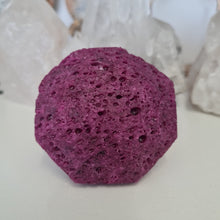 Load image into Gallery viewer, Honeycomb Ruby Faceted Diamond