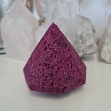 Load image into Gallery viewer, Honeycomb Ruby Faceted Diamond