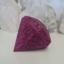 Load image into Gallery viewer, Honeycomb Ruby Faceted Diamond