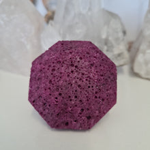 Load image into Gallery viewer, Honeycomb Ruby Faceted Diamond